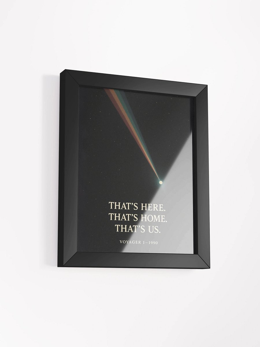Pale Blue Dot Voyager 1 Wall Art – “That’s Here. That’s Home. That’s Us.” | Carl Sagan Quote Print product image (17)