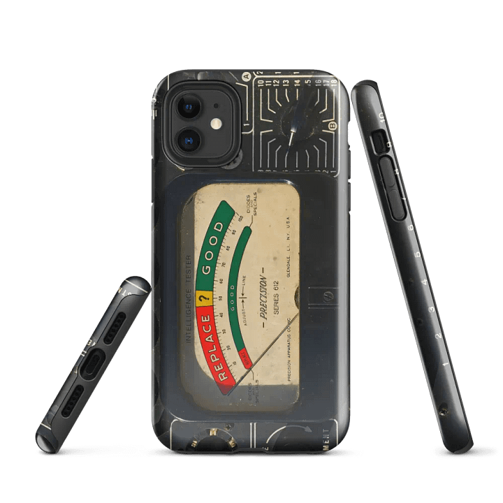 Vintage Intelligence Tester iPhone® Tough Case product image (1)