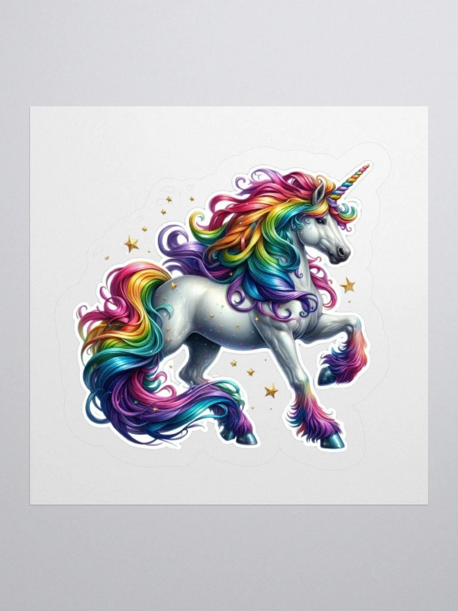Rainbow unicorn Sticker product image (2)