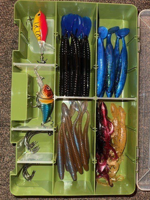 3) Spinner Reel/Rod/Tackle Bundle product image (5)