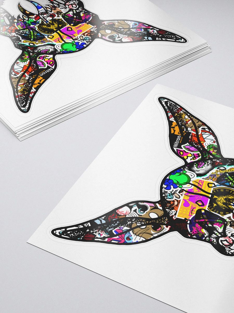 Wave 5 - Sticker Bomb Classic Rabbit Skull Kiss Cut Sticker product image (6)