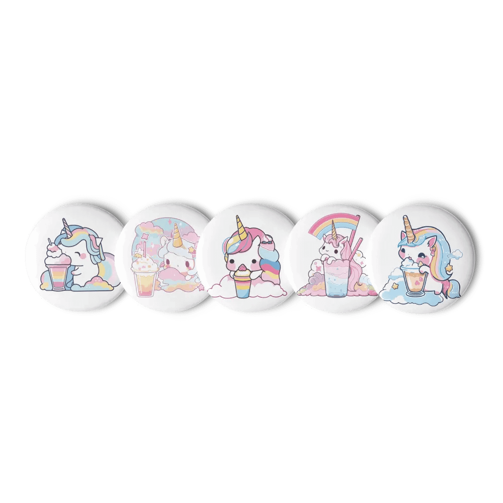 Whimsical Unicorn Pin Buttons Set product image (11)