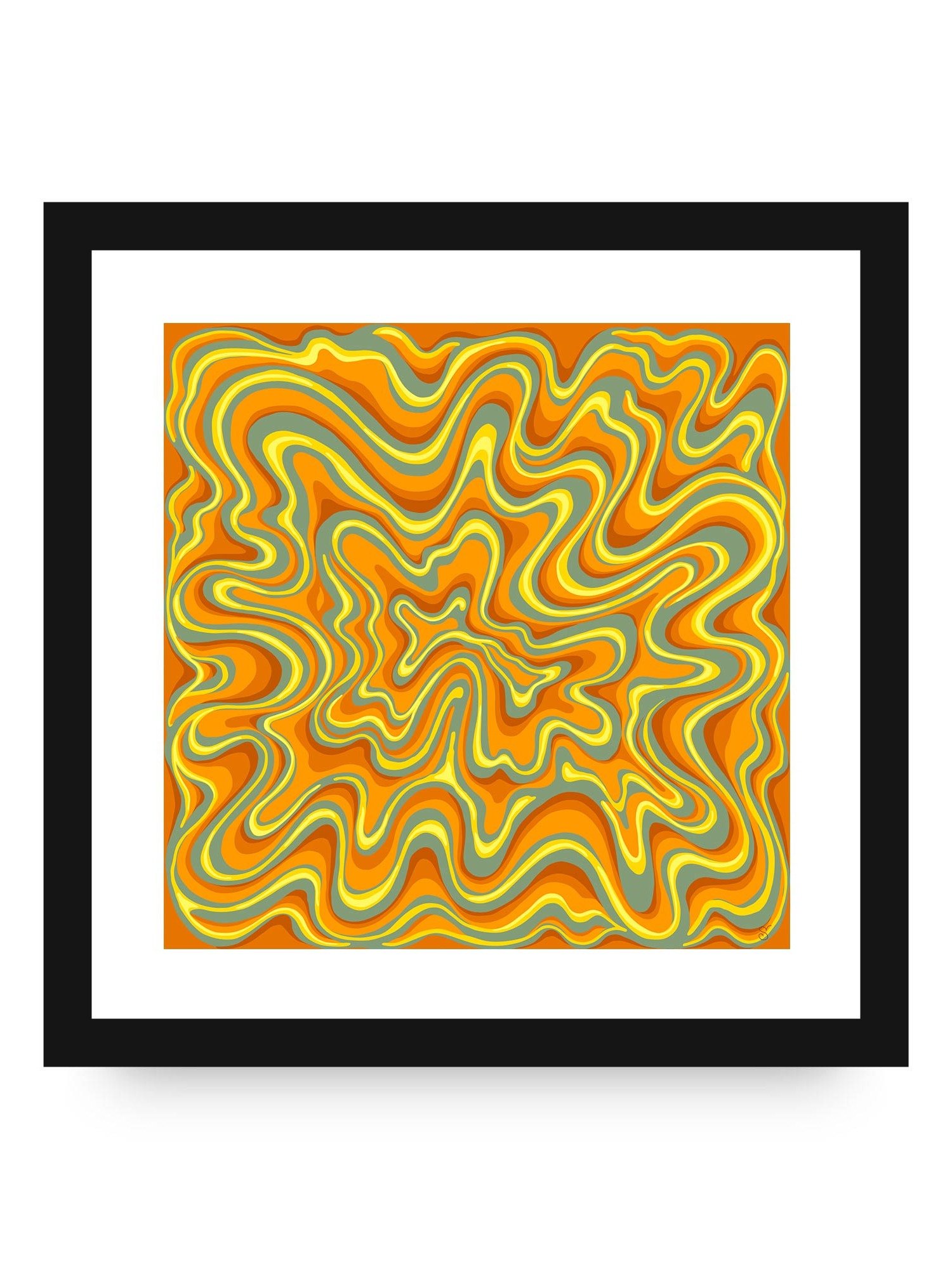 Radiant Swirls Matte Poster - Stone No. 4 product image (21)