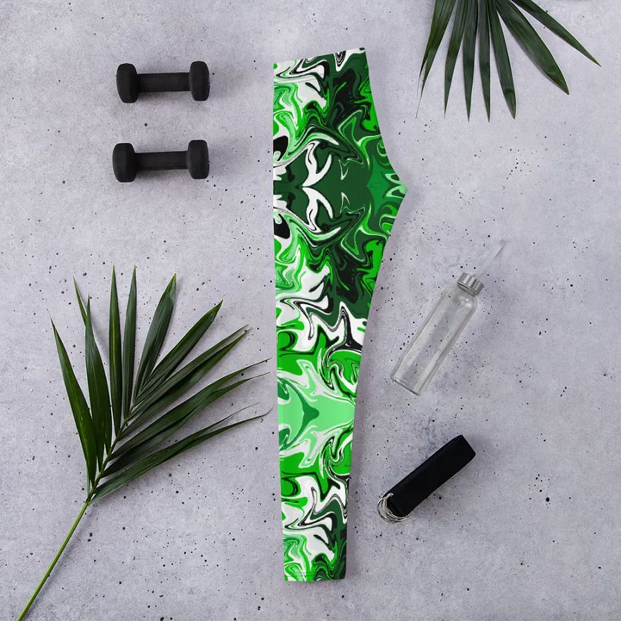 Green Swirl Leggings product image (3)