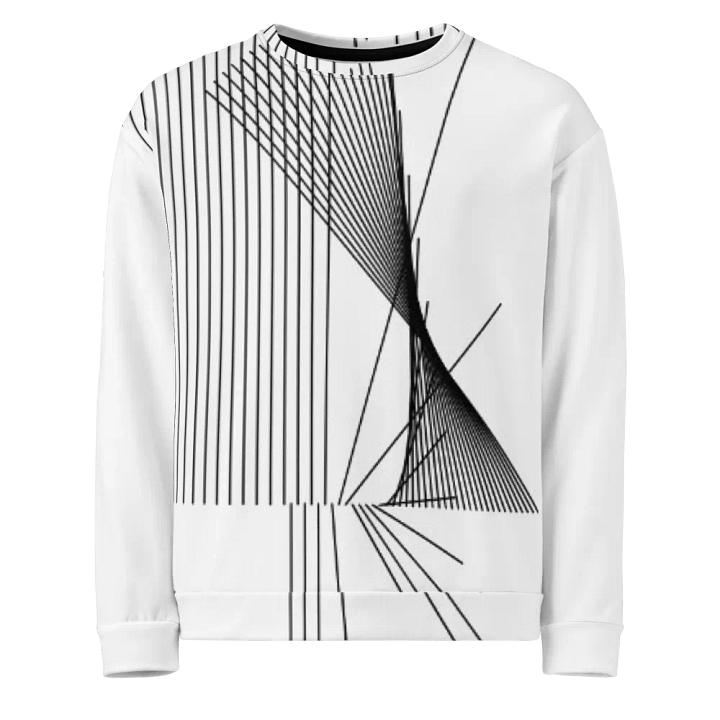 Vertical Symmetry Geometric Fusion Unisex Sweatshirt product image (1)