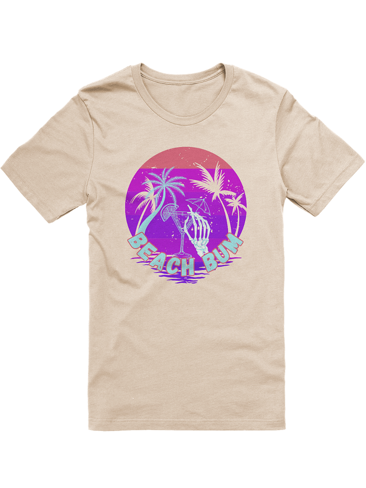Beach Bum Skeleton Sunset T-Shirt product image (2)