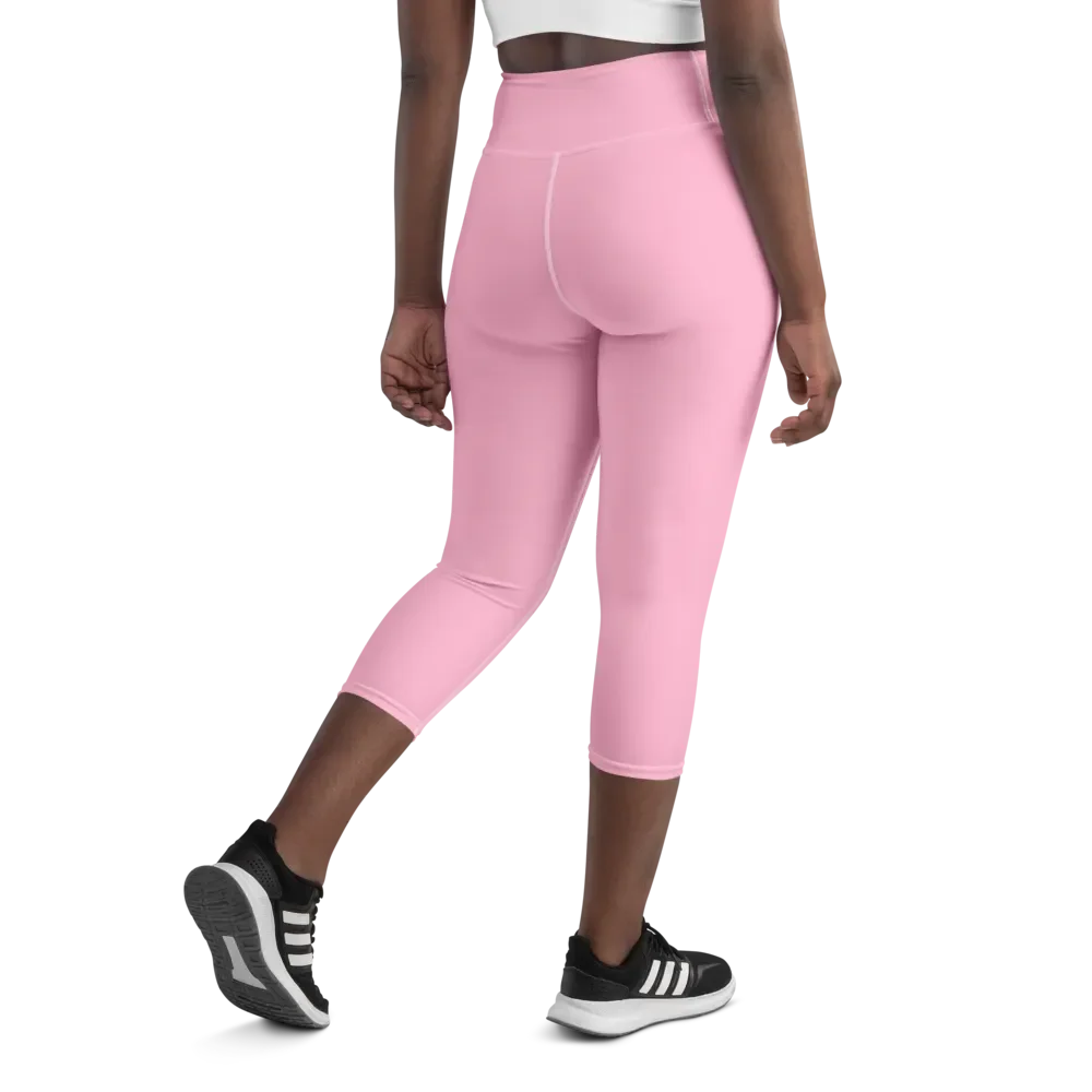 Women's Cotton Candy Pink ZKOT Yoga Capri Leggings - Show your Support with Style - Womenswear product image (9)