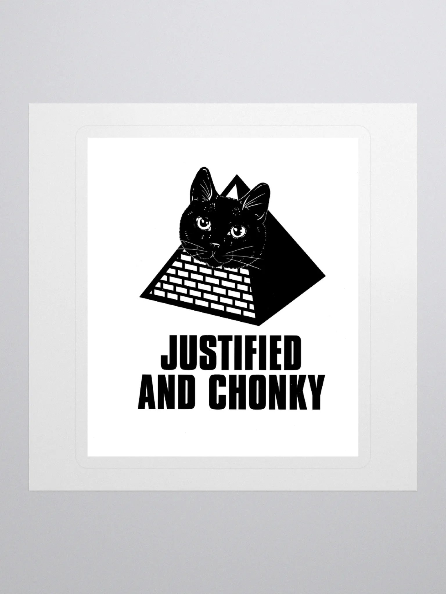DJ STRIGOI JUSTIFIED & CHONKY STICKER product image (1)