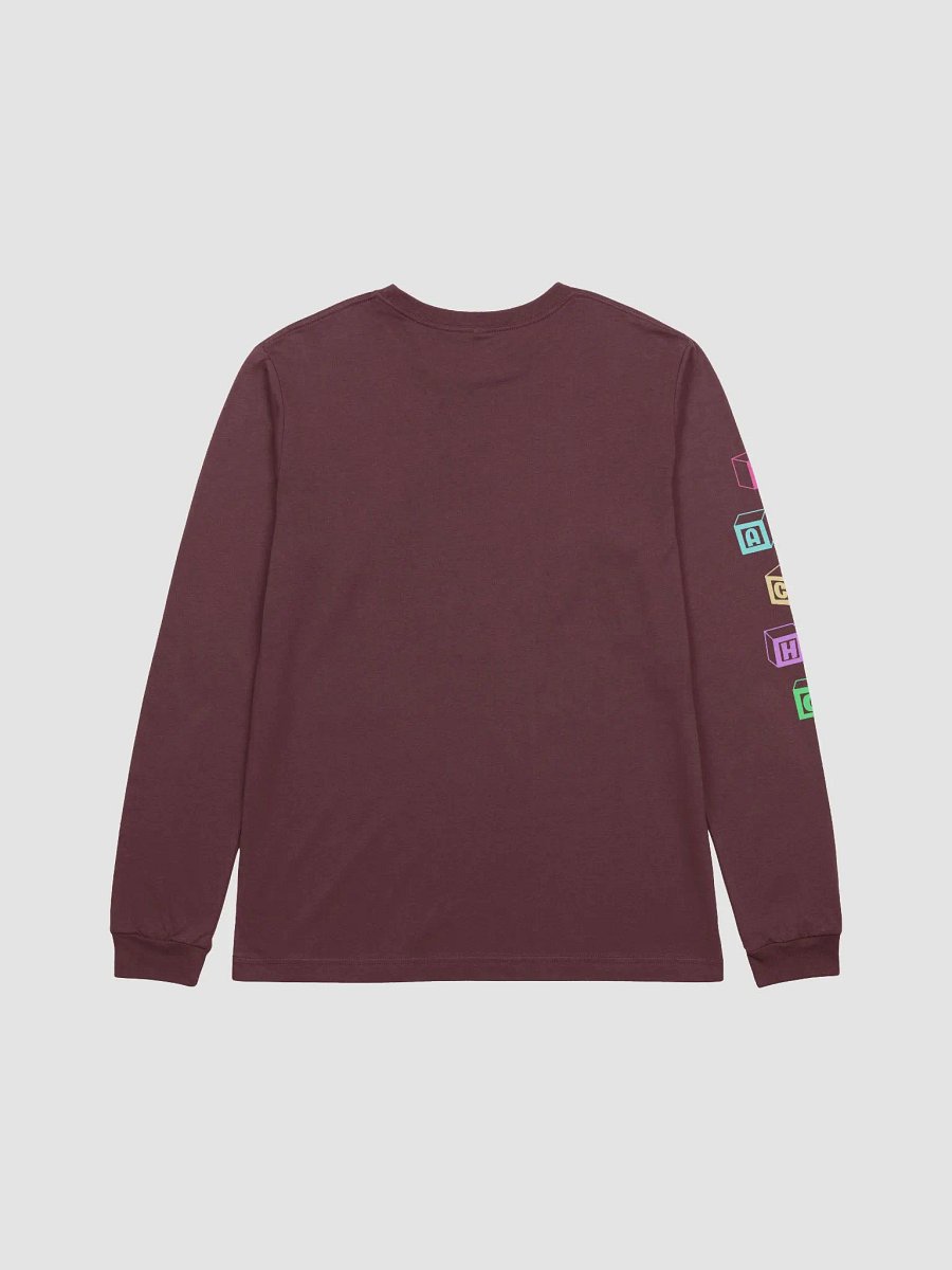 Macho Rice Ball Long Sleeve - (Maroon) product image (5)