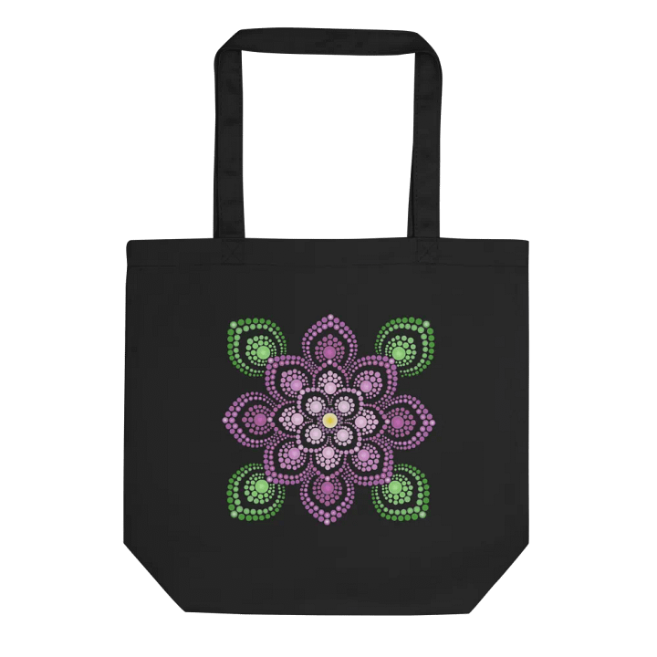 Purple and Green Mandala Eco-Friendly Tote Bag product image (2)
