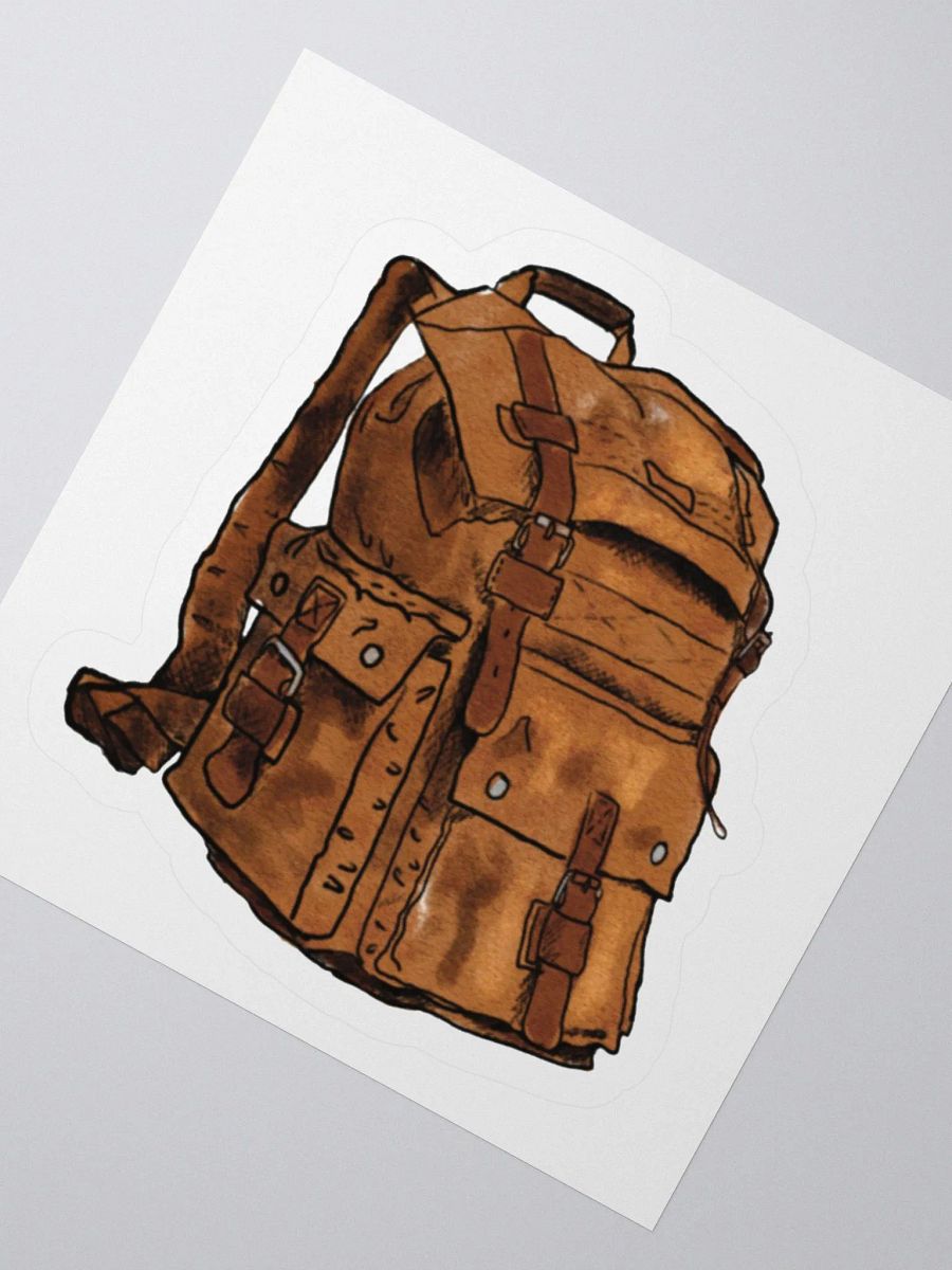 Vintage Adventure Backpack Sticker product image (2)