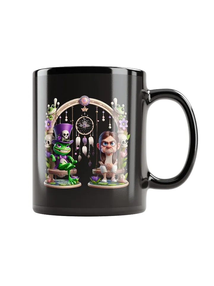 Merbit & Dreamy Black Glossy Mug product image (1)