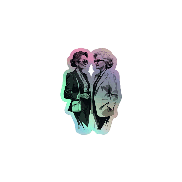 Women in Business an In Love LGBTQ+ Holo Sticker product image (1)