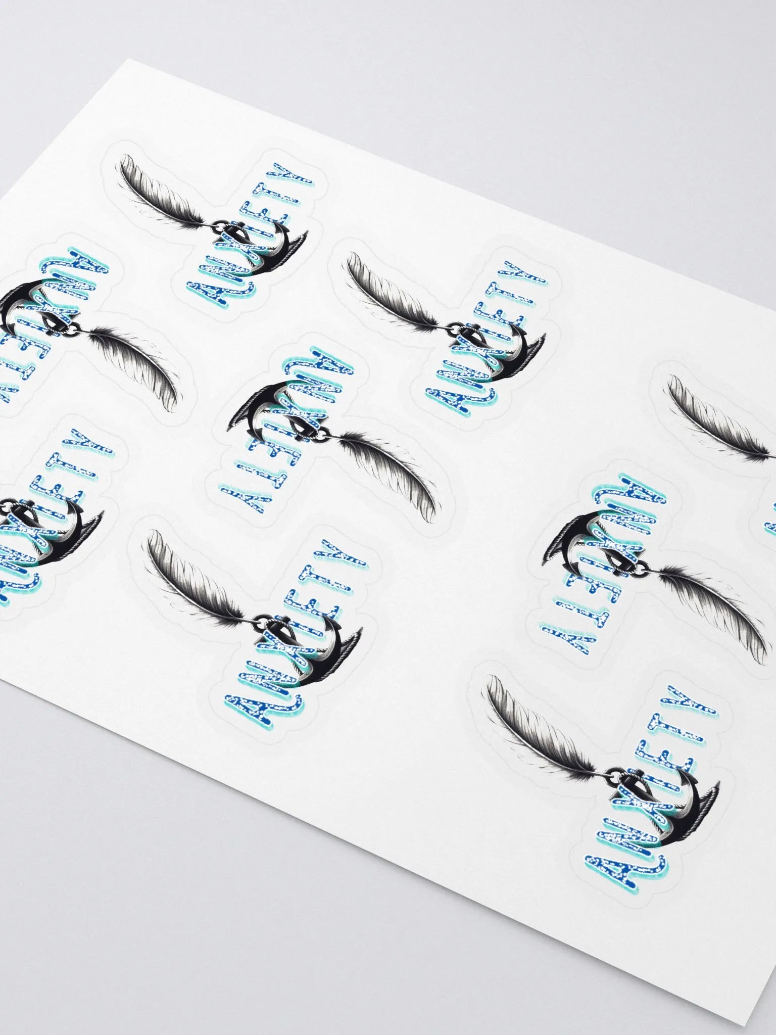 Anxiety Kiss Cut Sticker Sheet product image (2)