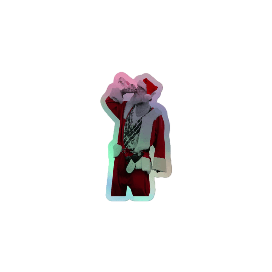 Bad Santa Holographic Sticker product image (1)