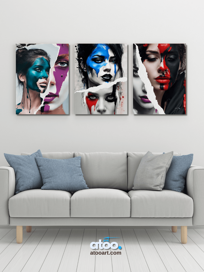 Living in Colors | Three color clash... | Collage Wall Art product image (5)