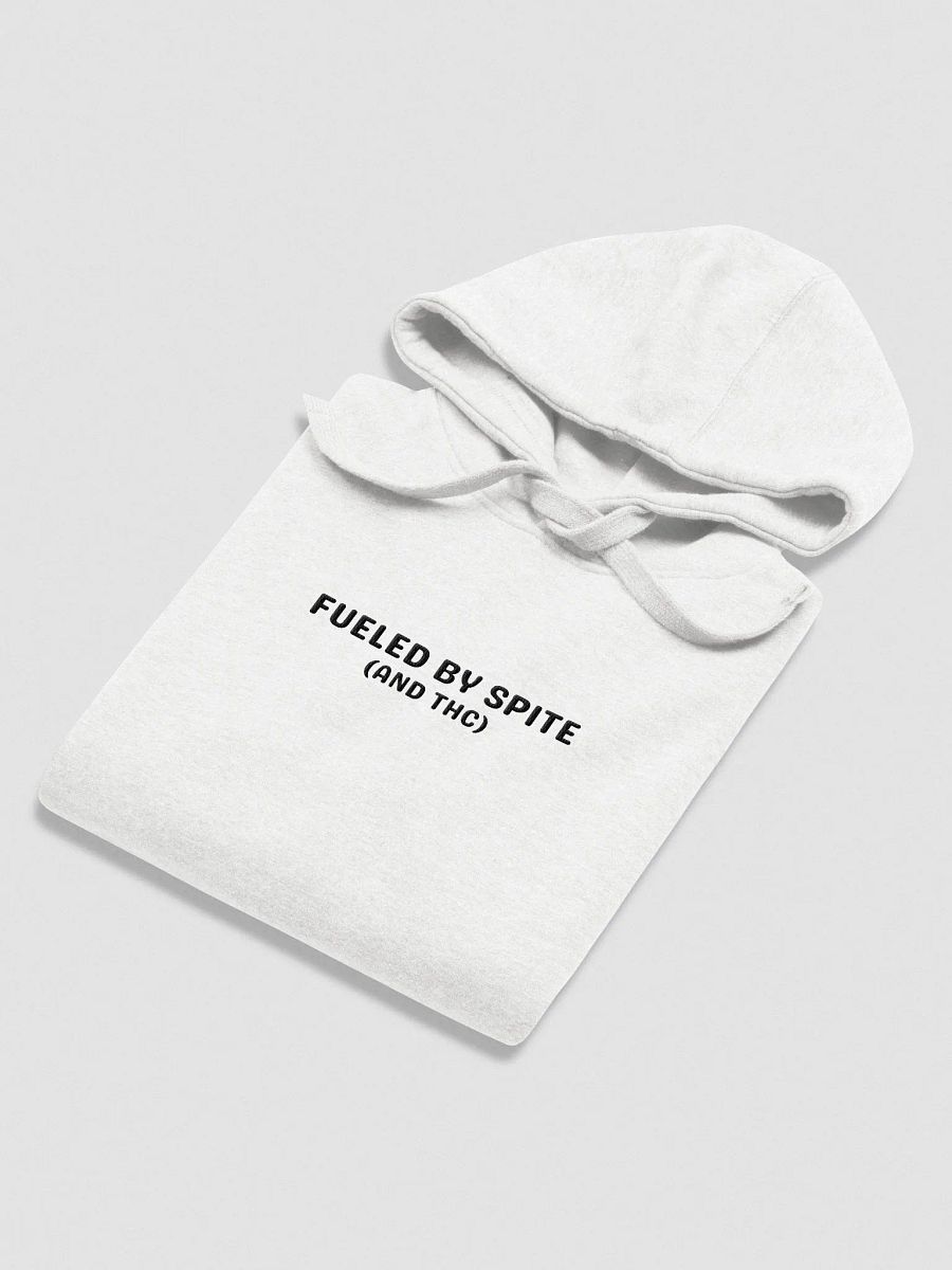 FUELED BY SPITE (black thread) embroidered heavyweight hoodie product image (12)
