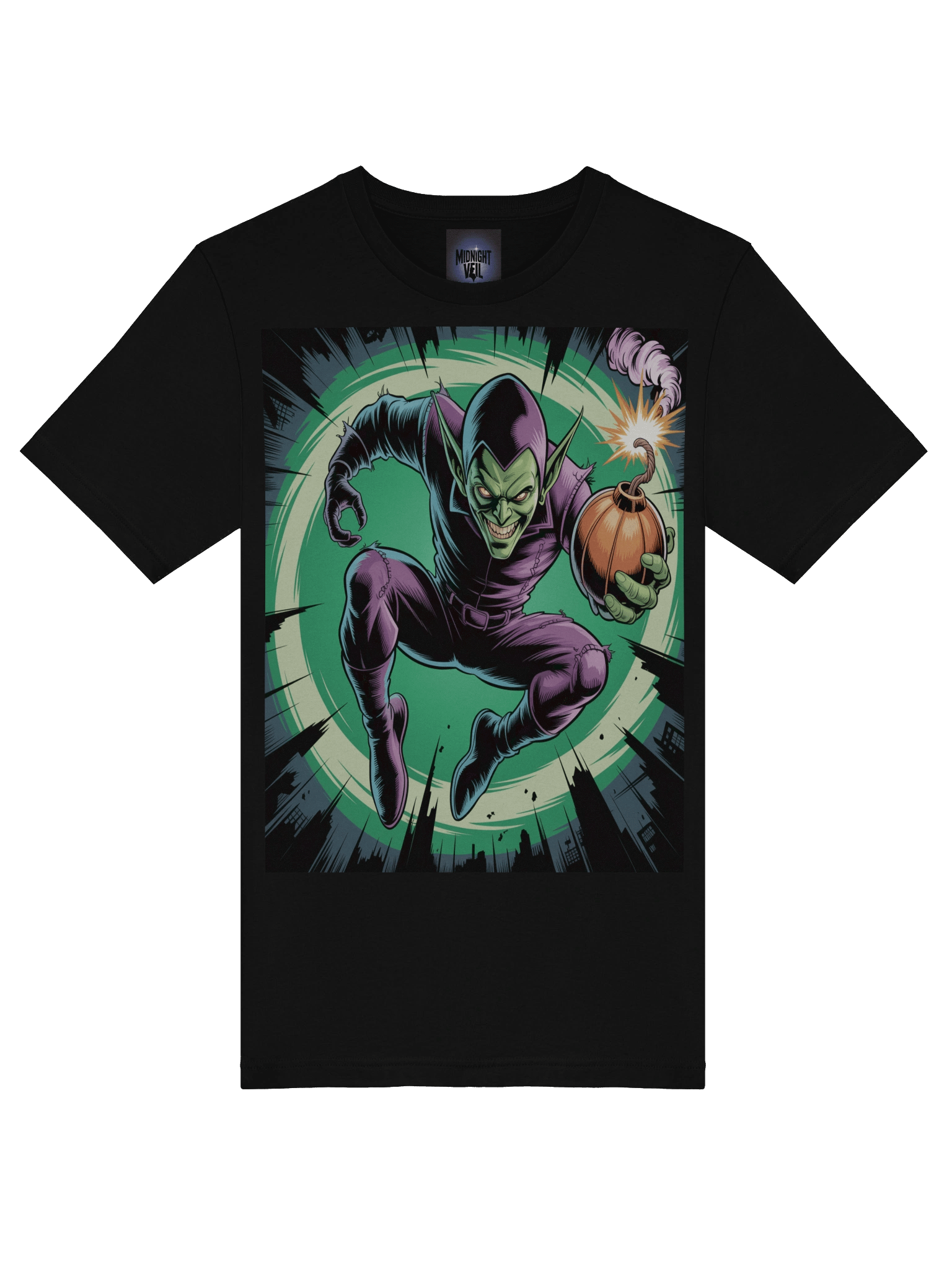 Green Goblin Glider Fury Supersoft T-Shirt – Pumpkin Bomb Blitz product image (7)