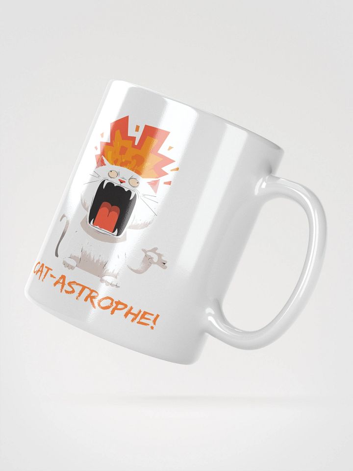 Cat-Astrophe White Glossy Mug product image (6)