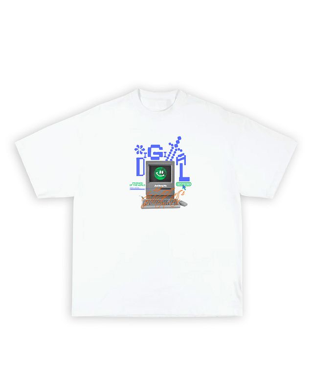 DIGITAL ENEMIES TEE-WHITE product image (1)