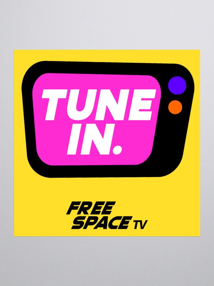 Tune In Sticker (Yellow) product image (3)