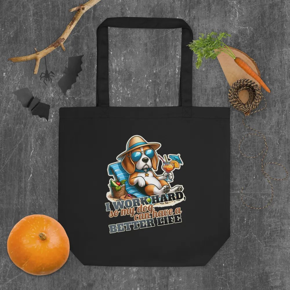 Work Hard - Beagle Beach - Tote Bag product image (5)