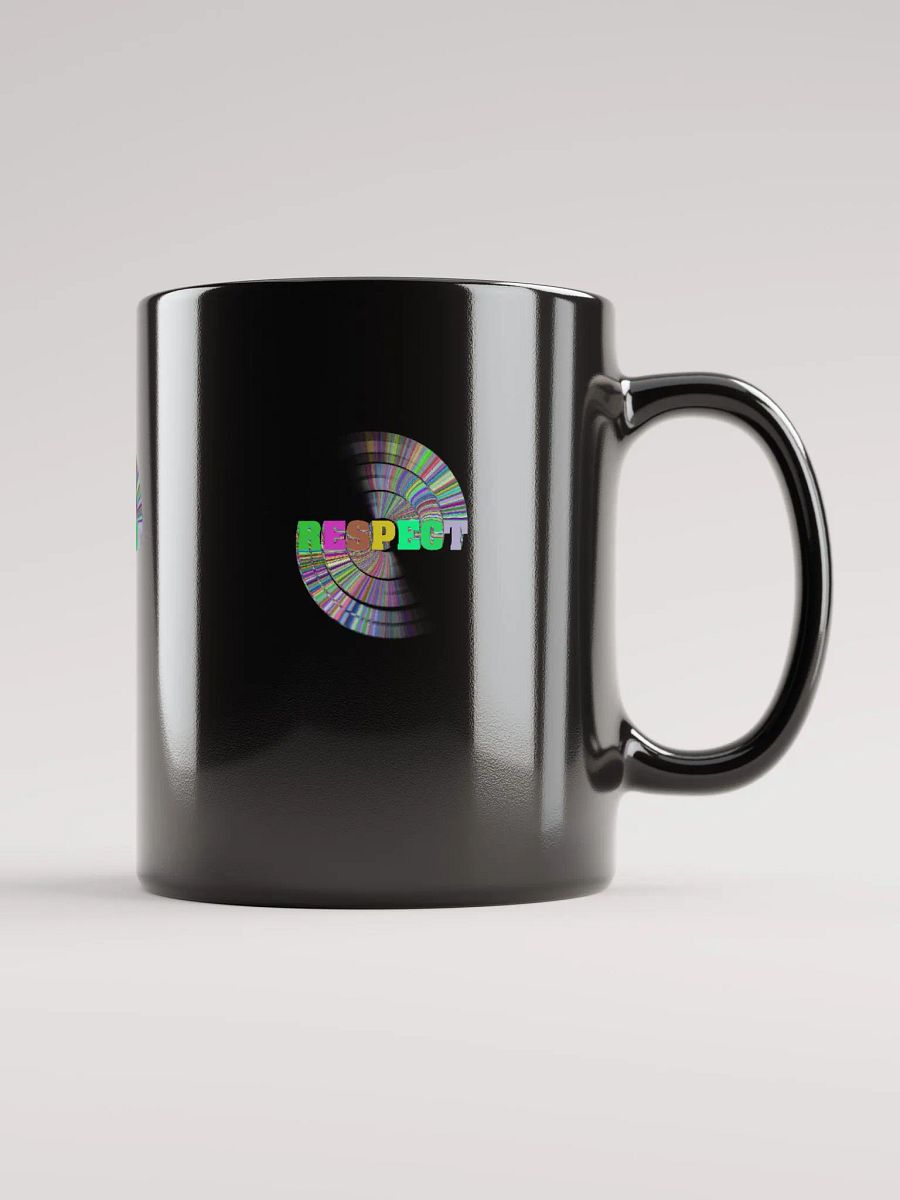 Black Glossy Coffee mug- Respect product image (2)
