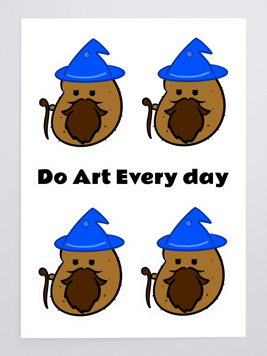 Aweshome Beard-Tato Stickers product image (3)