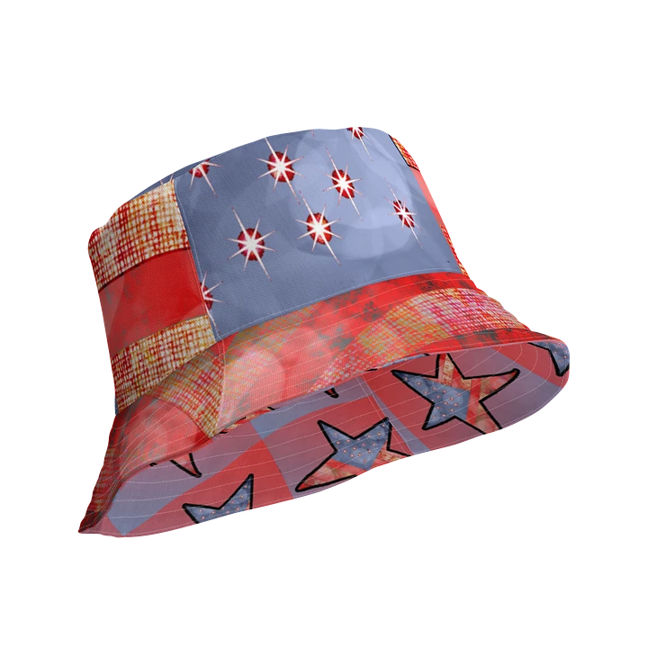 American Flag and Stars Bucket Hat product image (1)