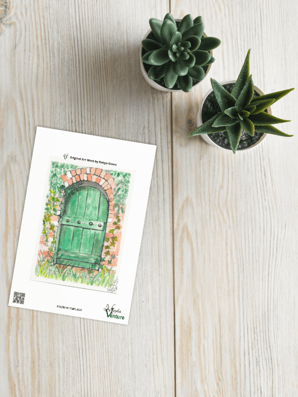 Green Door Blank Card product image (2)