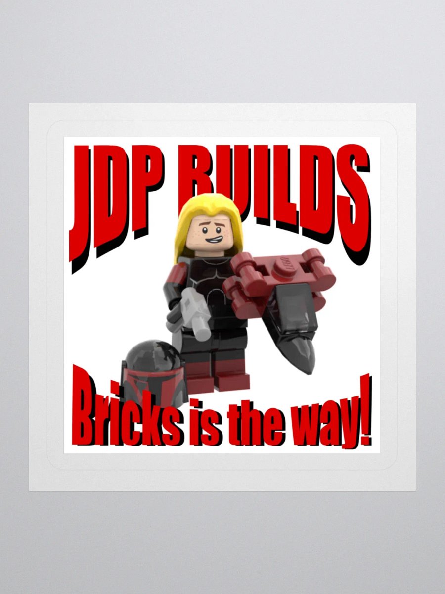 JDP Builds Bricks is the way! Stickers product image (1)