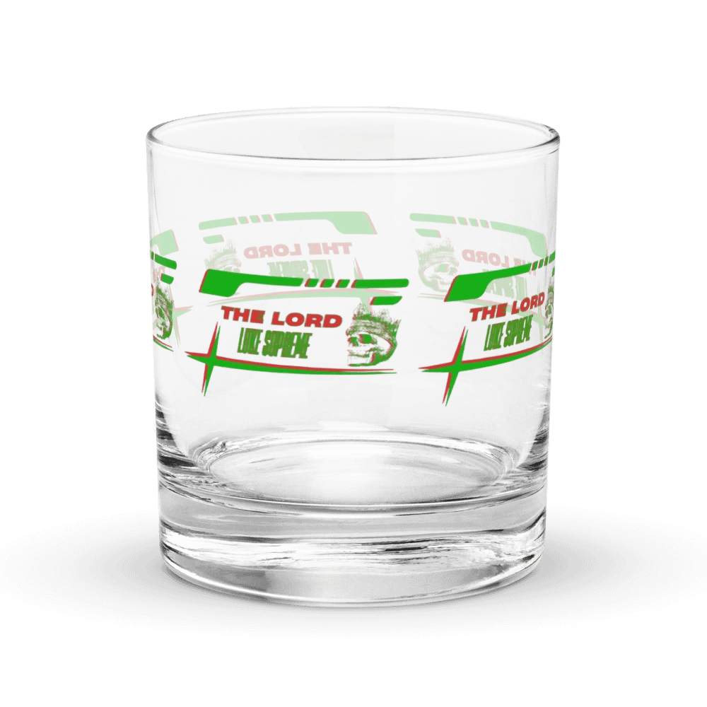 The Lord Luke Supreme Green and Red Logo Rocks Glass Set product image (2)