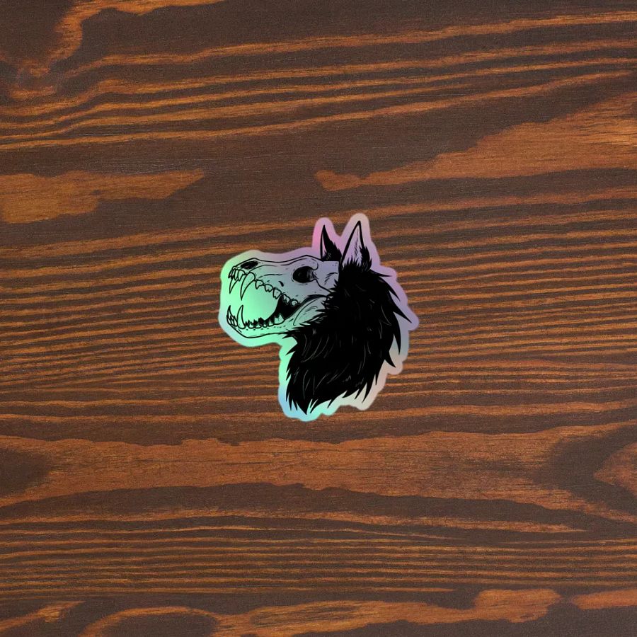 WOLF SKULL Holo Sticker product image (3)