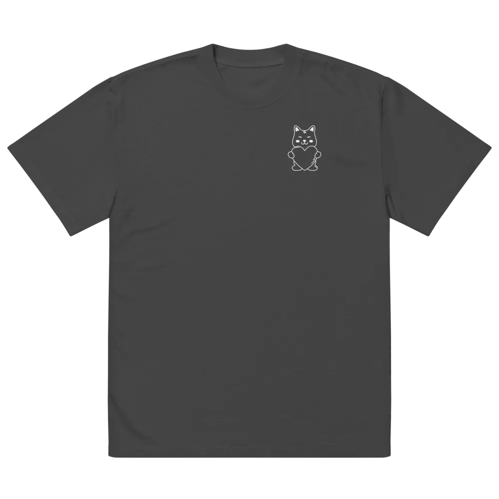 Pixel Heart Oversized T-Shirt product image (2)