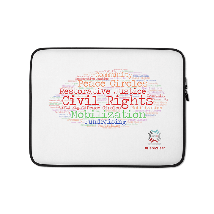 Word Cloud Laptop Sleeve product image (1)