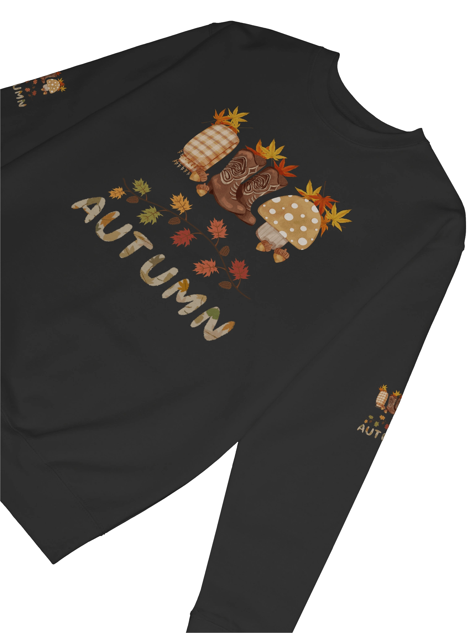 "Comfy Unisex Sweatshirt with Seasonal Autumn Design" product image (51)