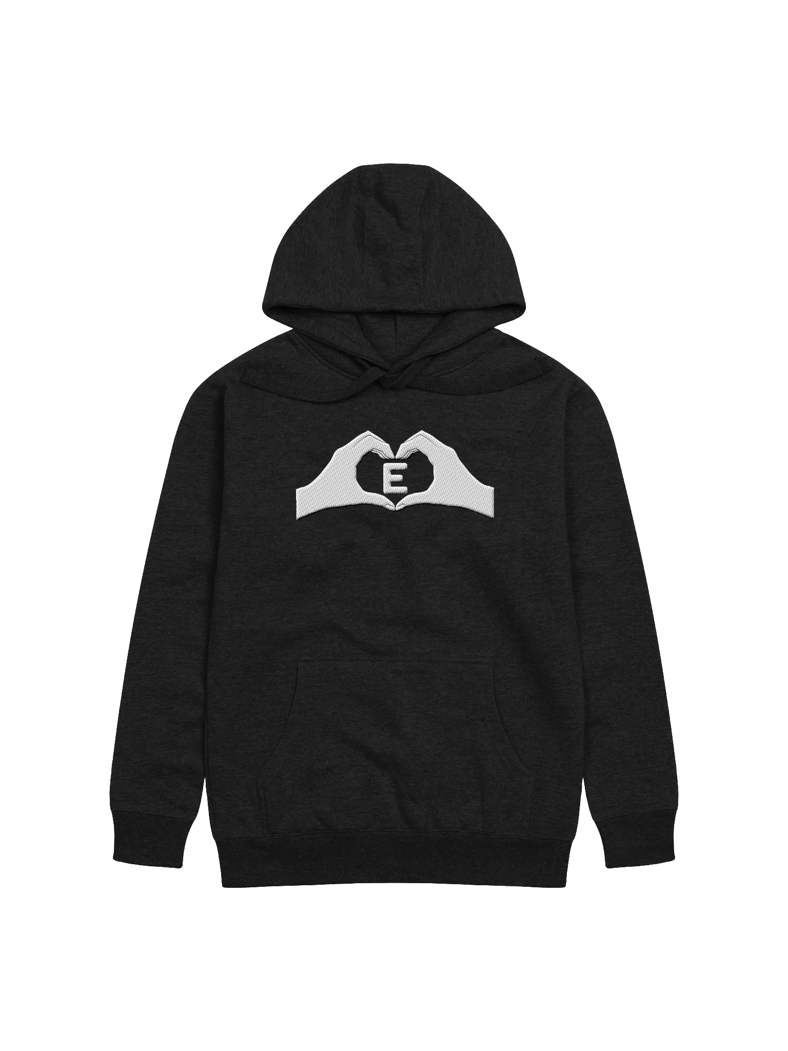 Heartfelt Love "E" Embroidered Unisex Premium Hoodie product image (7)
