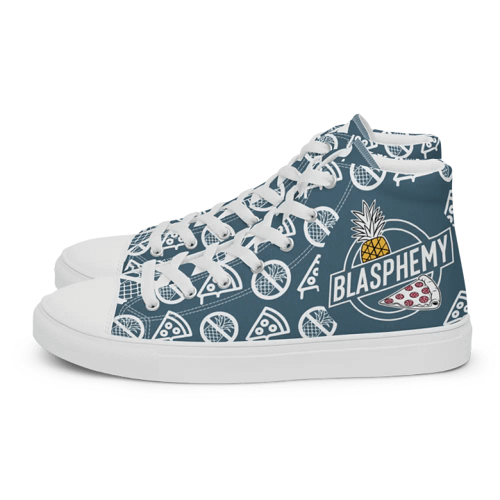 Blasphemy High Top Teal/White Female product image (2)