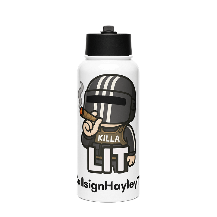 Hydrated & Baked – LIT Killa Water Bottle product image (1)