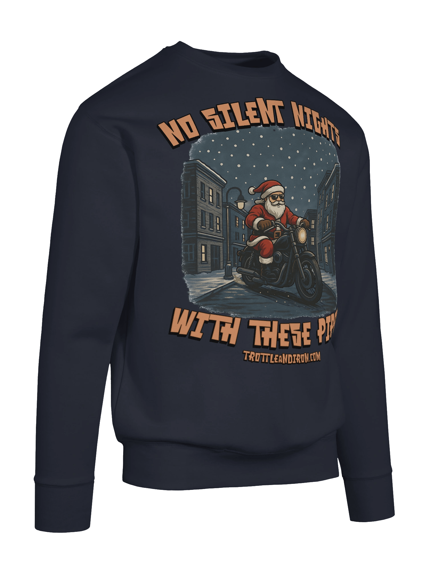 Throttle & Iron “No Silent Nights with These Pipes” Sweatshirt product image (76)