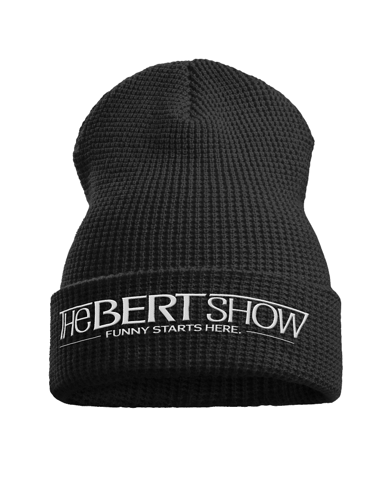 Embroidered Bert Show Waffle-Knit Beanie product image (1)