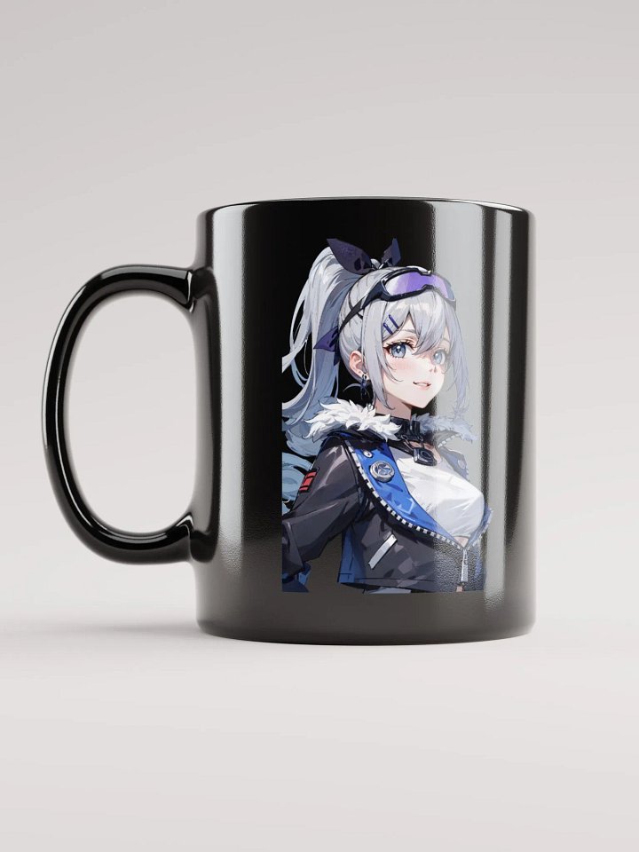 Black Glossy Mug - Silverwolf (Honkai Star Rail) product image (1)
