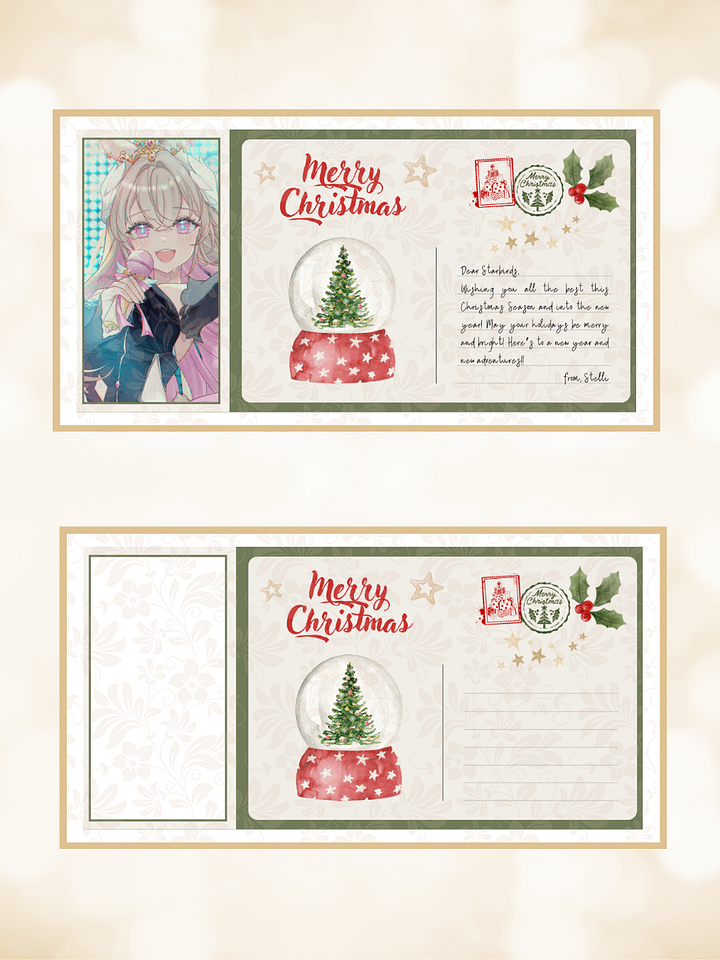 watercolor christmas postcard product image (1)