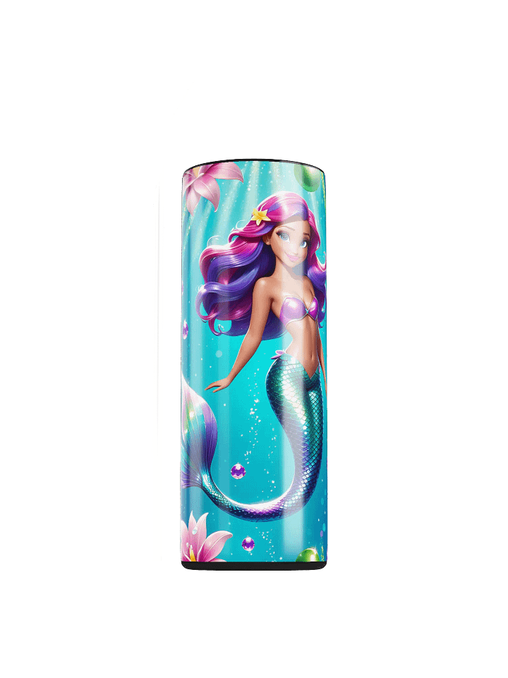 Mermaid Princess 20 oz Skinny Stainless Steel Tumbler - v3 product image (1)