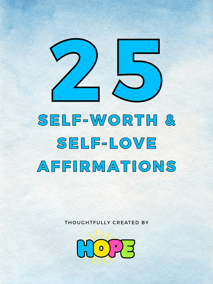 Daily Affirmations for Self-Worth & Self-Confidence product image (1)