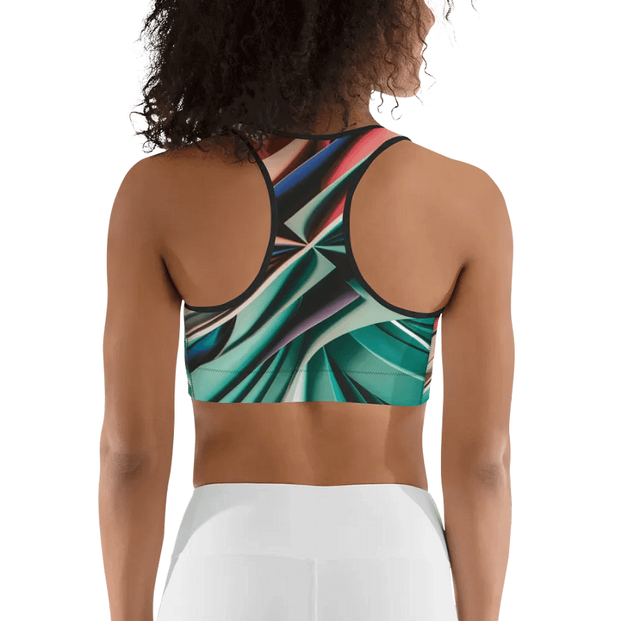 TDS Music Sports Bra with Abstract Geometric Design product image (6)