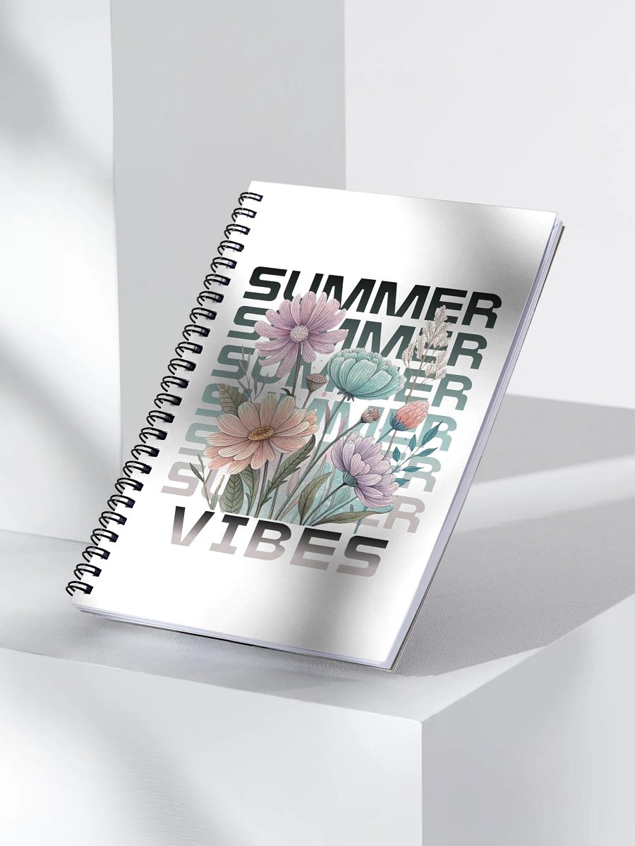 Summer Vibes Boho Flowers Floral Notebook product image (3)