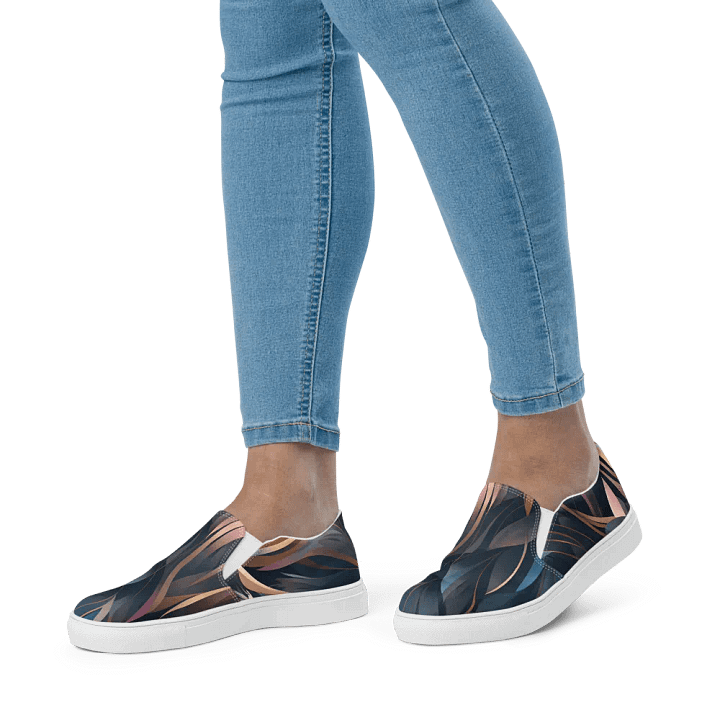 Feathered Harmony Canvas Slip-Ons product image (2)