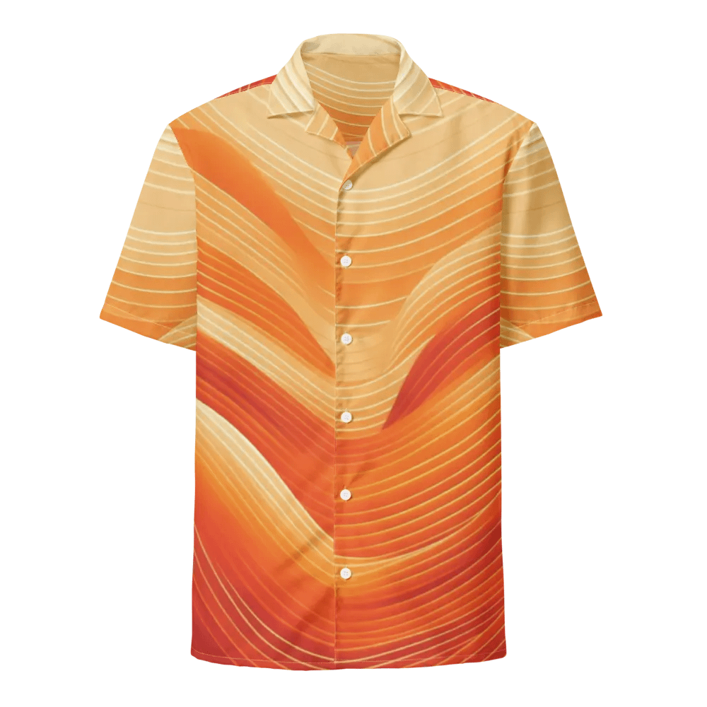 Men's Full-Print-10 Orange Hawaiian Shirt product image (1)