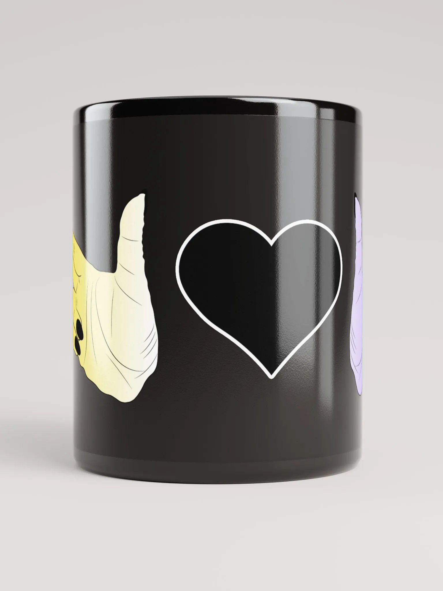 Finger Guns (enby flag) Mug product image (10)